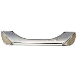 Aquieen 96mm Malleable Chrome Matte Wardrobe Cabinet Pull Handle, KL-714-96-CP (Pack of 2)-picture-2