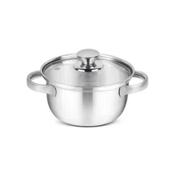 BMR Marvel 1050ml Stainless Steel Silver Casserole (Pack of 2)-40