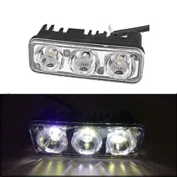 AllExtreme EX3FW1P 3 LED 9W White Fog Light Waterproof Lamp with Mounting Bracket-36