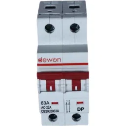 Dewon Electric 63A Double Pole Isolator, CB2002063A-13