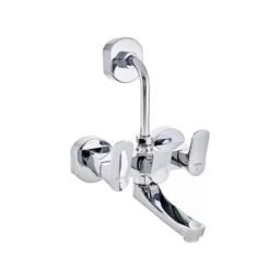 Cera Perla Quarter Turn Three Lever Wall Mixer with 210mm Long Bend Pipe, F1012401-picture-43