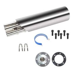 AllExtreme EXEMSL6 51mm Silver Inlet Universal Exhaust Muffler Silencer-picture-46
