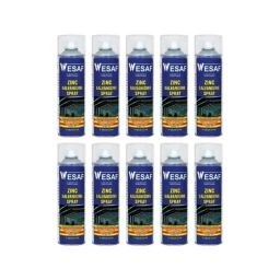 WESAF 350g Grade-5060 Zinc Galvanising Spray Bright Silver Coating (Pack of 10)-picture-15