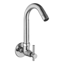 IRIS Mini Terrim 18x2 inch Brass Sink Cock with Swivel Spout-image-3