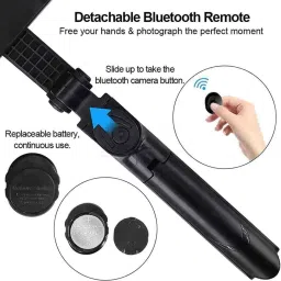 POZUB Video Bluetooth Selfie Stick Holder With Remote Control Shutter+Dustproof Bag Tripod, Monopod Kit, Monopod, Tripod Kit, Tripod Clamp, Tripod Bracket image 3