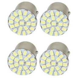 B to B Traders 22 SMD White LED Bike Front and Rear Indicator Bulb Turn Signal Light Set of 4 Pcs. for - Bajaj Pulsar 150cc DTSi-26