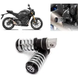Auto Pearl 2 Pcs Steel Black Foot Rest Spring Coiled Set for CB300R-picture-31