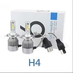 AOW C6 H-4 All In One Compact Design 36W/3800LM LED Headlight Conversion Kit Car High/Low Beam Bulb Driving Lamp 6500K (Pack Of 2) White For Honda Unicorn-5