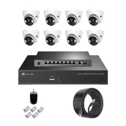 TP-Link VIGI C430 3MP Full Colour Indoor Network IP Combo Kit with 8 Channel NVR, 8 Cameras, 10 Port POE Switch, D-LINK 100M LAN Cable-picture-10
