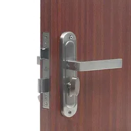Saze ‎Stainless Steel Matt Satin Finish Round Plate Mortise Door Lock, LB301-picture-8