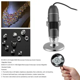 smacc Digital 2Mp 1000X Usb Handheld Magnifier 8 Led Adjustable Microscope Endoscope Magnifier With Stand image 5