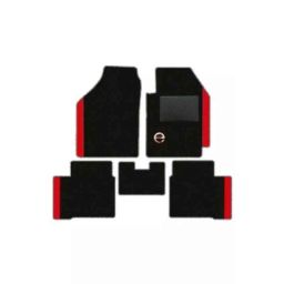 Elegant Duo Black &a; Red Carpet Car Mat Set for MG ZS EV-picture-27