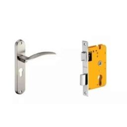Dorset HL Series Celio 8 inch Stainless Steel Door Handle Lock Set with Mortise Latch (Pack of 2)-image-58