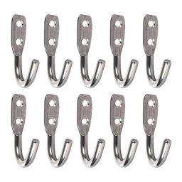 Galaxy Stainless Steel Wall Mount Robe Hook (Pack of 10)-image-24