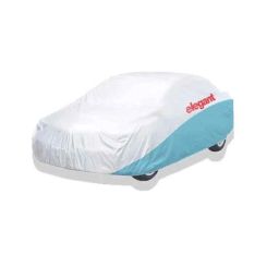 Elegant White &a; Blue Water Resistant Car Body Cover for Toyota Etios-picture-17
