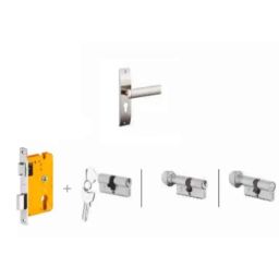 Dorset Dave HL DAV 8 inch Stainless Steel Lock Set with KY Mortise Lever Lock (Pack of 2)-picture-36