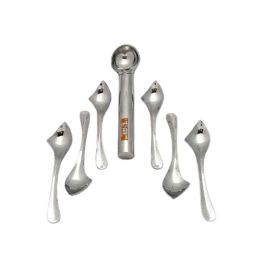 i WARE KkitchenCare 7 Pcs Premium Stainless Steel Ice Cream Scoop &a; Spoon Set-image-23