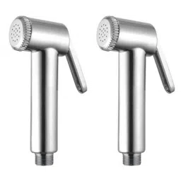 Drizzle AquaBold 2 Pcs Plastic Chrome Finish Silver Health Faucet Head Set, AHFJAQUAR2-picture-26