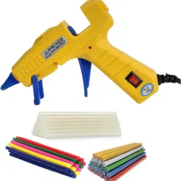 30W Hot Glue Gun with 5 Transparent + 5 Colored + 5 Glitter Glue Sticks Standard Temperature Corded Glue Gun-26