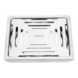 Ruhe Earth 6x6 inch Stainless Steel Gloss Finish Square Floor Drain, 16-0513-34-picture-9