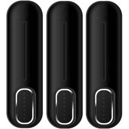 Fastgear 355ml Wall Mounted Cubical Black Liquid Soap Dispenser (Pack of 3)-image-15