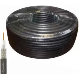 Fybros Black RG-6 CCS PVC Insulated Coaxial Cable, FWC115003, Length: 300 m-picture-23