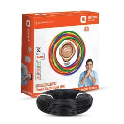 Orient Diamond 10 Sqmm Black Single Core PVC Insulated Copper Conductor Unsheathed FR Cable, 711FRC5K1000D, Length: 90 m-picture-21