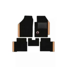 Elegant Duo Black &a; Beige Carpet Car Mat Set for New Honda City e-HEV-picture-47