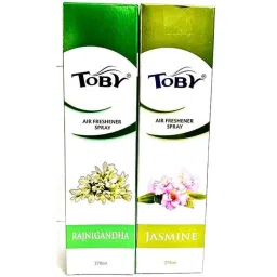 Toby 2 Pcs 270ml Rajnigandha &a; Jasmine Long Lasting Fragrance Air Freshener Spray Set-image-62
