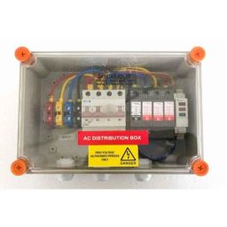 Daystar Three Phase Solar AC Distribution Box with Din Rail Indicator, 20 &a; 32A/4P AC MCB, 1 Pole AC SPD-21
