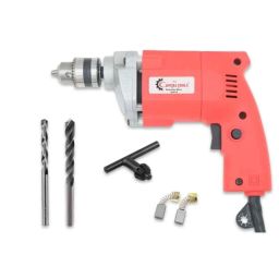 Pro Capital Tools 450W 10mm 10 mm Powerful Drill Machine with 1 HSS &a; 1 Masonry Bit, ID-010-5