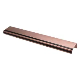 RAB 288mm Aluminum Rose Gold &a; Black Wardrobe Pull Handle, P02 (Pack of 2)-image-2