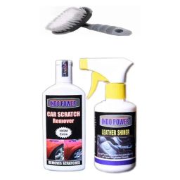 Indopower Ff1002 250ml Leather Shiner Gun, 100g Scratch Remover &a; All Tyre Cleaning Brush Kit, AHh1005-image-66