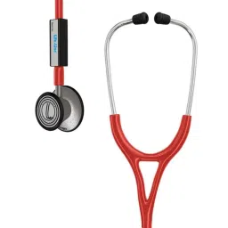 Lifeline Stainless Steel Red Dual Diaphragm Chest Piece Stethoscope with 2 Way Tube, STH005-RD-image-76