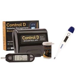 Control D Glucometer Kit, 10 Pcs Blood Glucose Test Strips &a; Digital Thermometer Combo-14