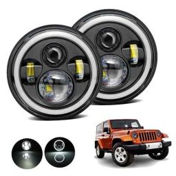 AllExtreme EX7IRH2 2 Pcs 7 inch Round LED Headlight Set-14