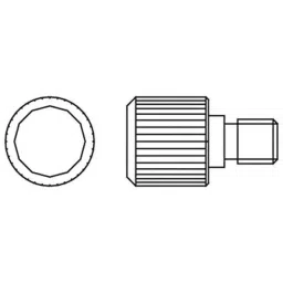 Lab Plus Replacement Knob Screw for Stirrer Shaft, LP-162-23