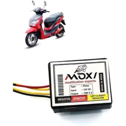 Auto Pearl 12V Black Front &a; Rear Flasher Indicator Light for Hero Dash-picture-3