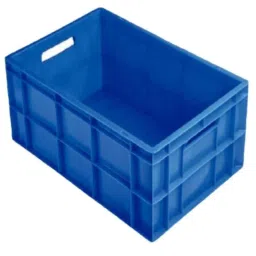 Singhal 600x400x285mm Plastic Blue Heavy Duty Storage Crate-image-38