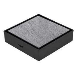 Ruhe 6x6 inch Stainless Steel 304 Black PVD Coated Marble Insert Shower Drain Channel, 16-0236-02-picture-15