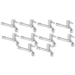 Zesta Turbo Stainless Steel Chrome Finish Silver Long Body Bib Cock with Flange, Size: Standard (Pack of 10)-picture-34