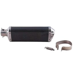 RA Accessories Black Triple Carbon Racing Silencer Exhaust for Mahindra Centuro O1-picture-5
