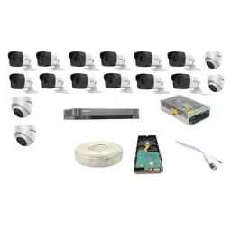 Hikvision 5MP 4 Pcs Dome &a; 12 Pcs Bullet Camera with 16 Channel DVR Kit-1