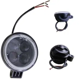 AllExtreme EX4LD1R 4 LED 20W White &a; Red Outer Ring Spot Beam Waterproof Pod Fog Light-32