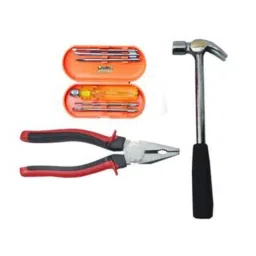 JetFire Steel Hammer, Screw Driver Set &a; Combination Plier Hand Tool Combo-32