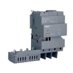 Hager Instantaneous Tripping Add on Block for 125A 4 Pole X160 MCCB, HBA128H-46