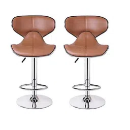 Da URBAN 2 Pcs Horse Leatherette Beige Adjustable Height Bar Stool Chair Set-picture-23