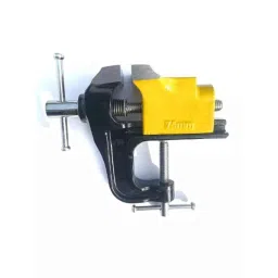 CLIMAX 1.5 inch Cast Iron Yellow &a; Black Baby Table Vice Clamp-picture-23