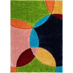 Carpetify 3x5ft Multicolor Modern Geometric 3D Textured Thick &a; Soft Shaggy Fur Rug Carpet, 0928Z2QKAR5-picture-39
