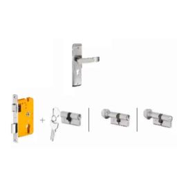 Dorset Dash HL DAS 204.3mm Zinc PT Finish Lock Set with Knob &a; 70mm Key Cylinder (Pack of 2)-image-59